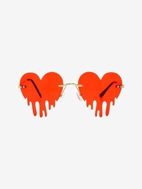 Red Dripping Heart Sunglasses​ women’s glasses